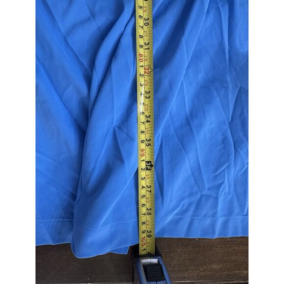 Vintage Nightgown Silky Nylon by Shadowline 1X ROYAL BLUE Petals Collection - Picture 5 of 6